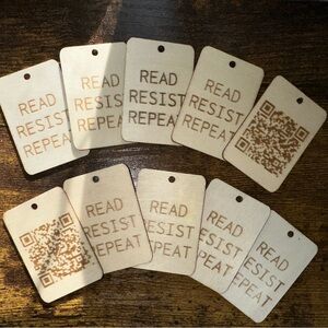 Engraved Wooden Tag